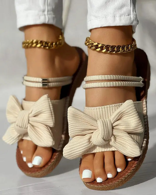 Emily - Peep-toe Sandalen met Strik