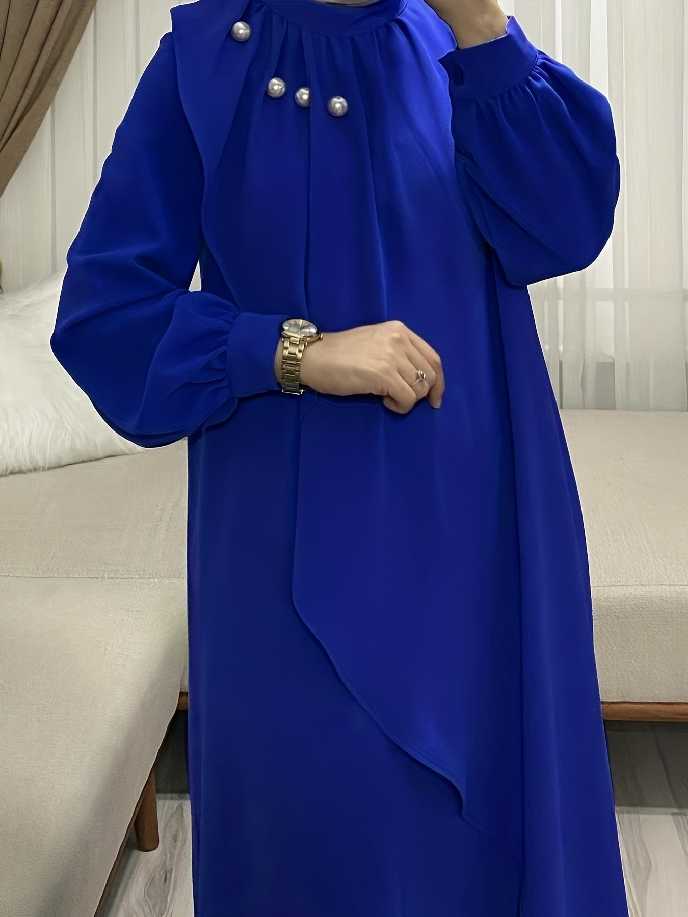 Sofia - Elegante Maxi Abaya met Ruches