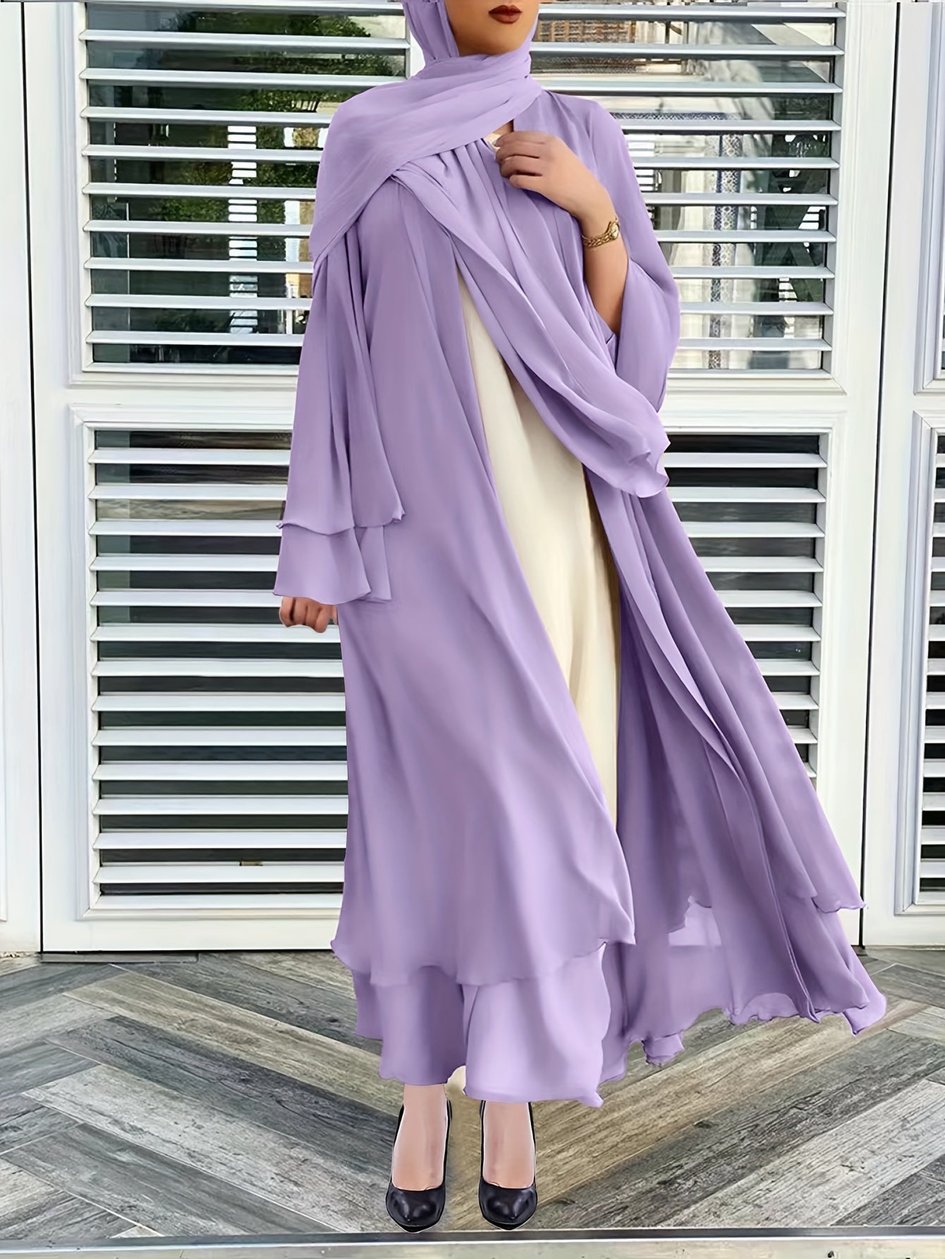 Sofia - Elegante Open-Front Abaya