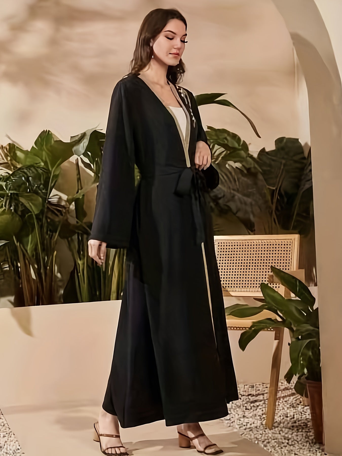 Dael - Elegante Maxi Abaya Kimono