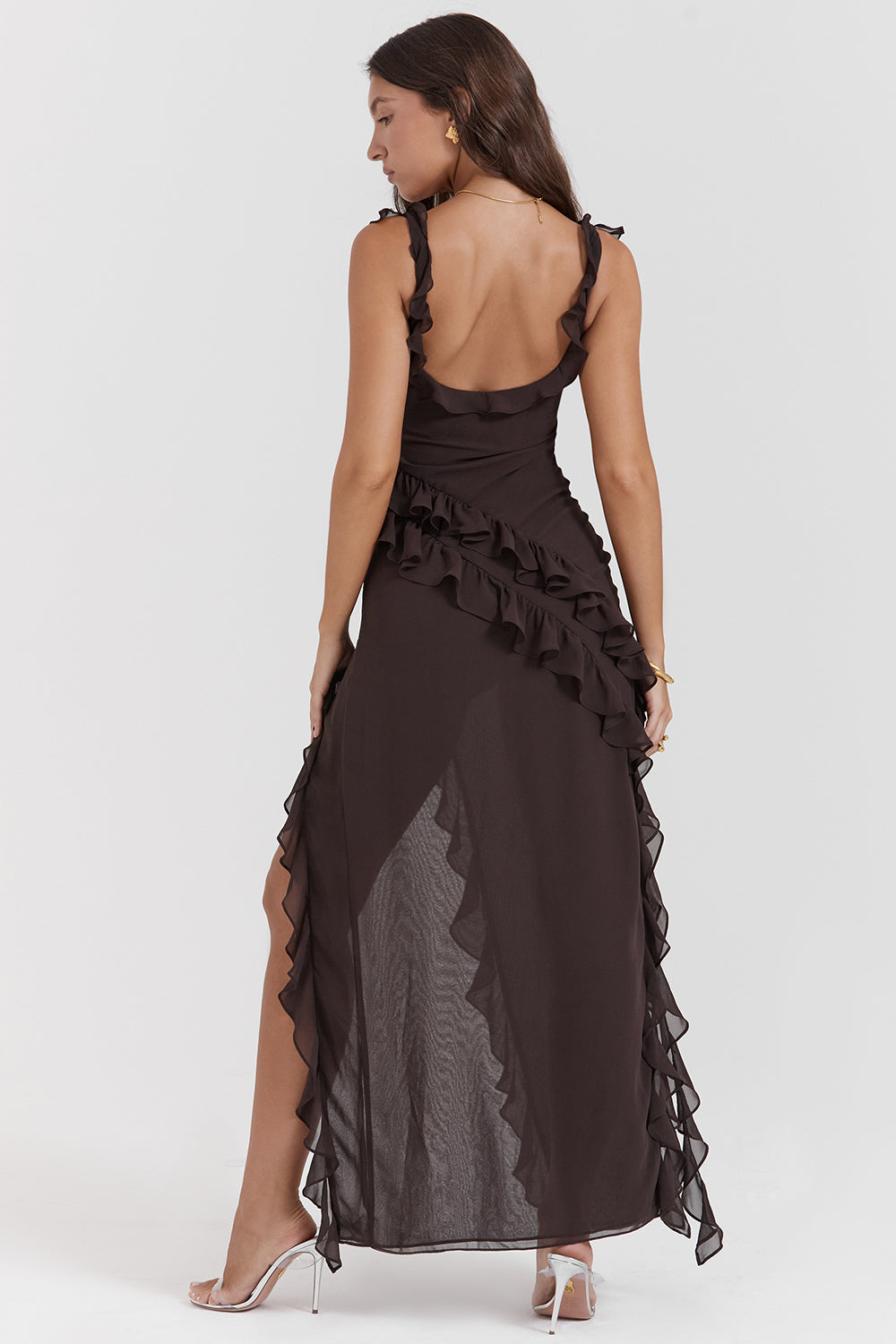 Amelia - Ruches Maxi Jurk