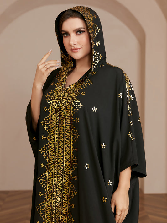 Fatima - Elegante Abaya met Bloemenprint