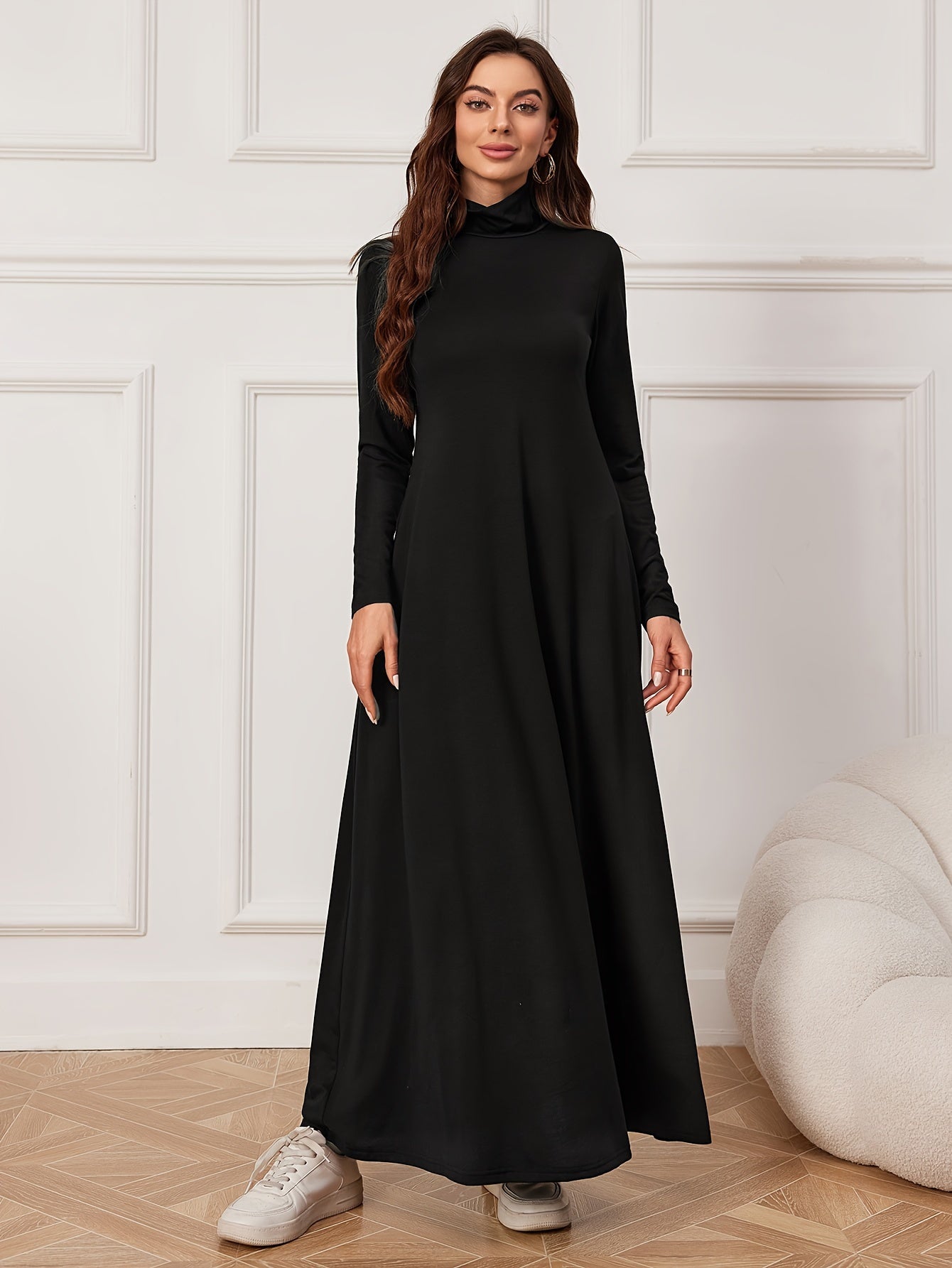 Aleena - Elegante Ruche Maxi Kaftan