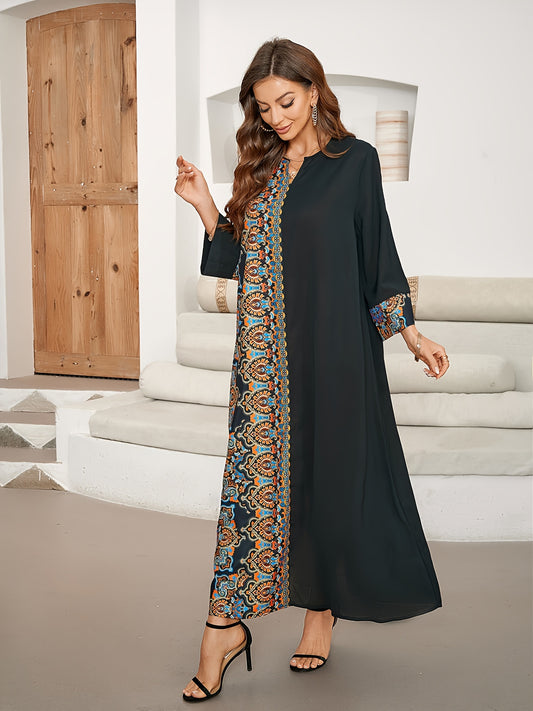 Aya - Etnische Maxi Kaftan Jurk