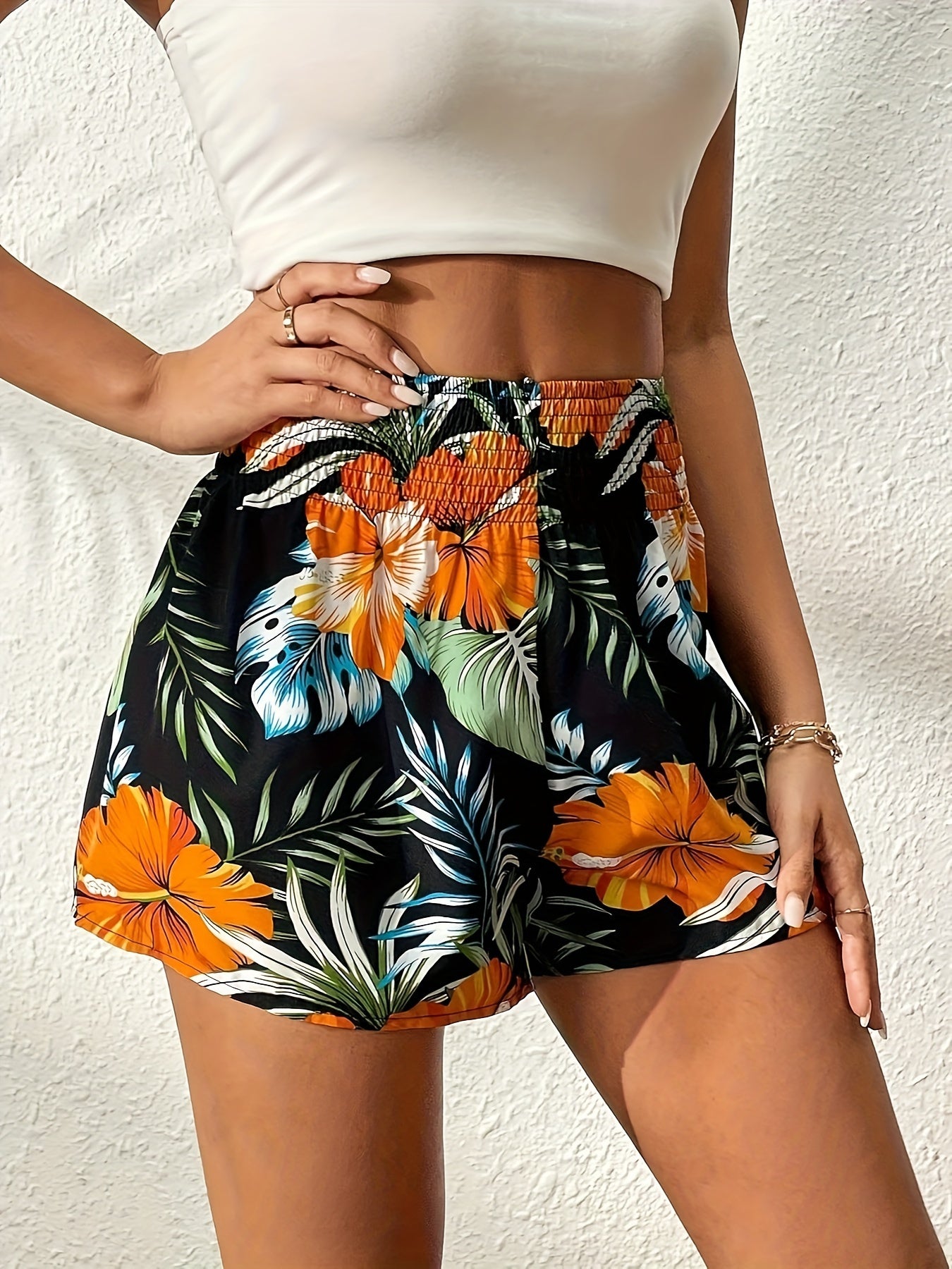 Sofia - Zomerse Tropische Print Shorts