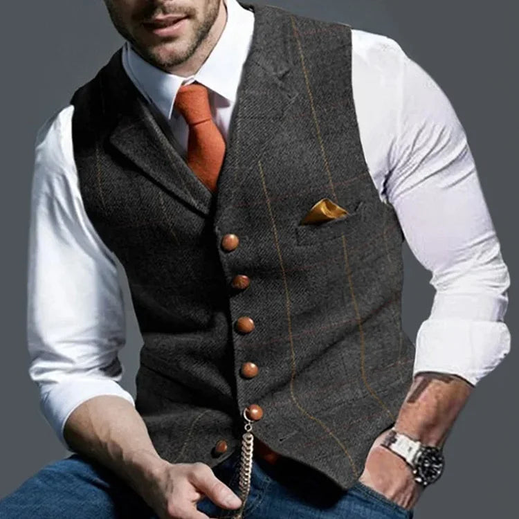 Victor - Klassiek Gilet met Ruitpatroon