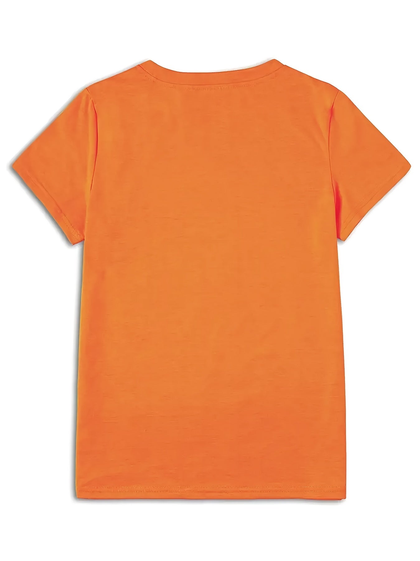 Eva - Oranje T-shirt met ronde hals