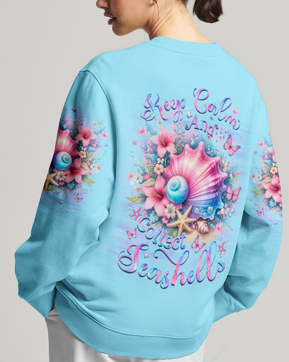 Maya - T-shirt met opdruk Keep Calm and Collect Seashells