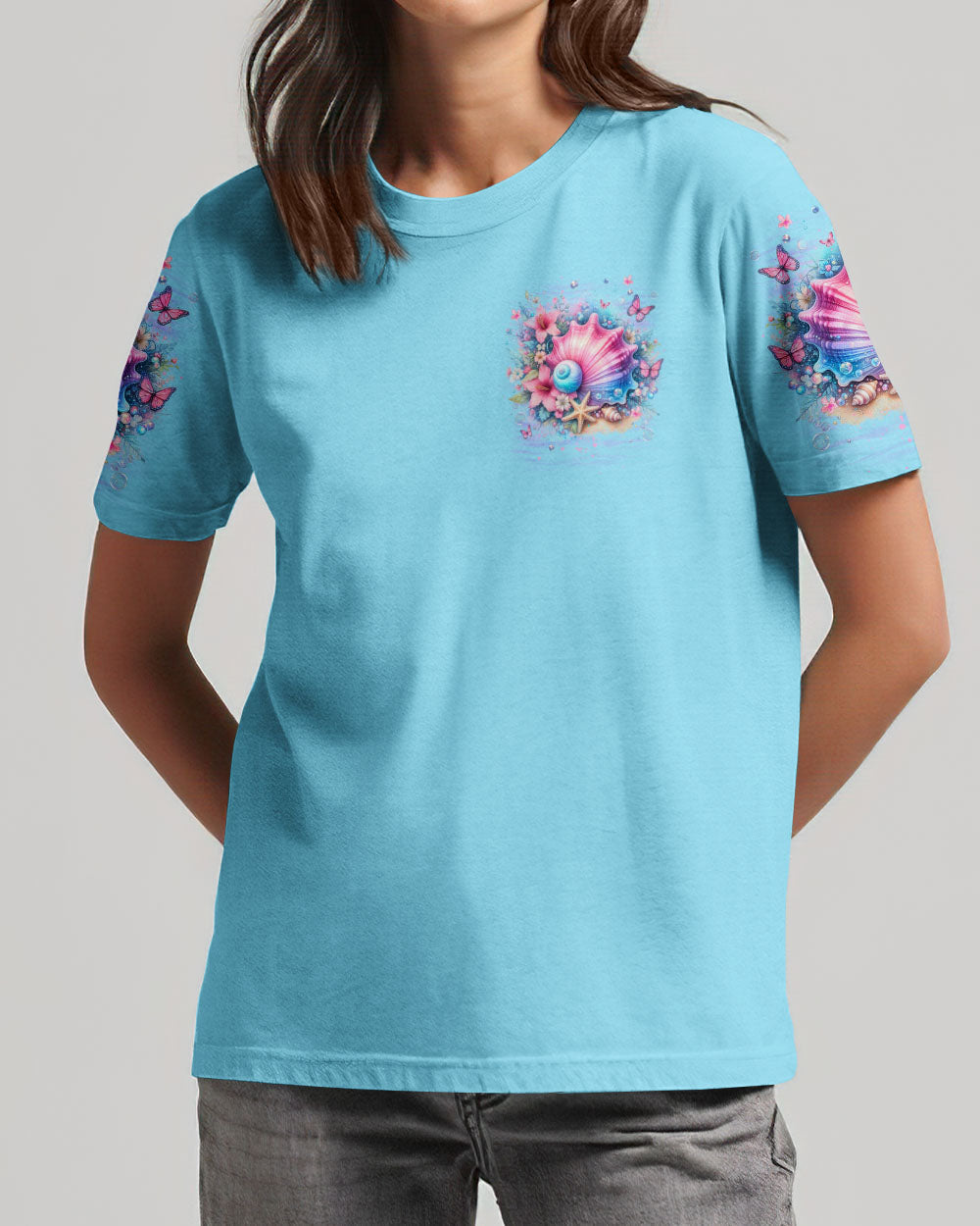 Maya - T-shirt met opdruk Keep Calm and Collect Seashells