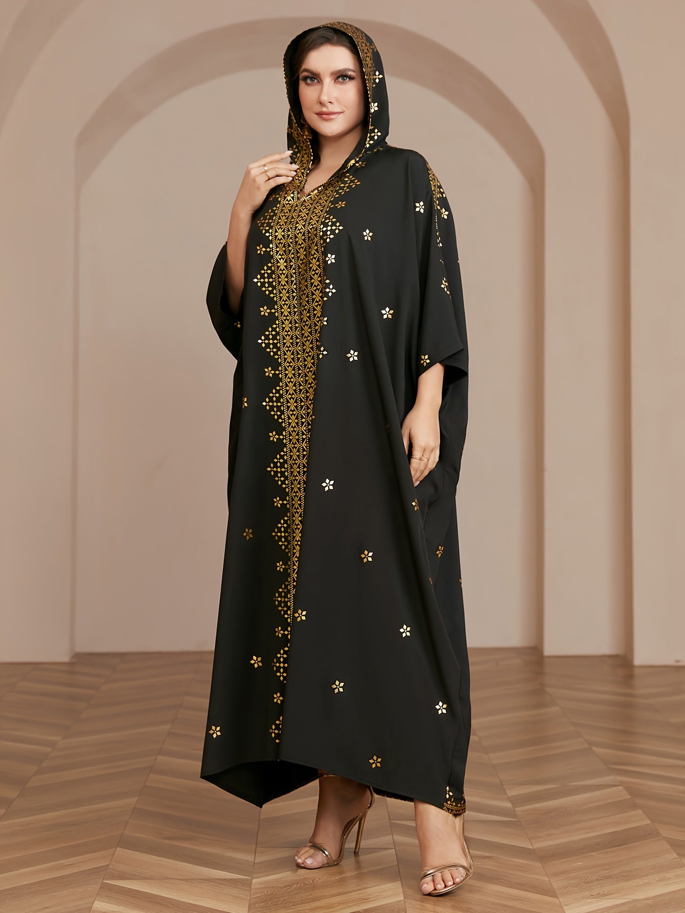 Fatima - Elegante Abaya met Bloemenprint