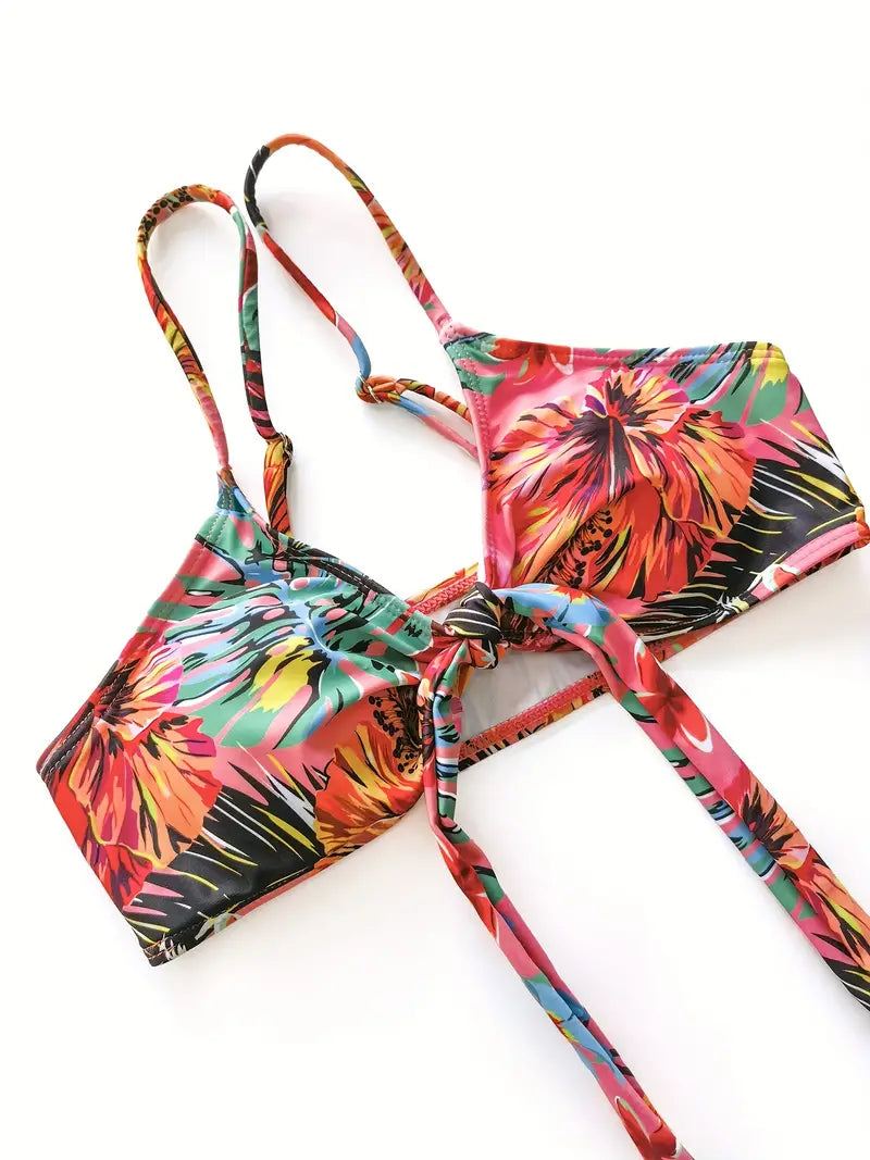 Ashley - Tropische Bikini Set met Cover-up