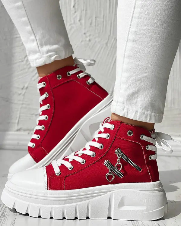 Chloe - Rits Design Eyelet Platform Sneakers