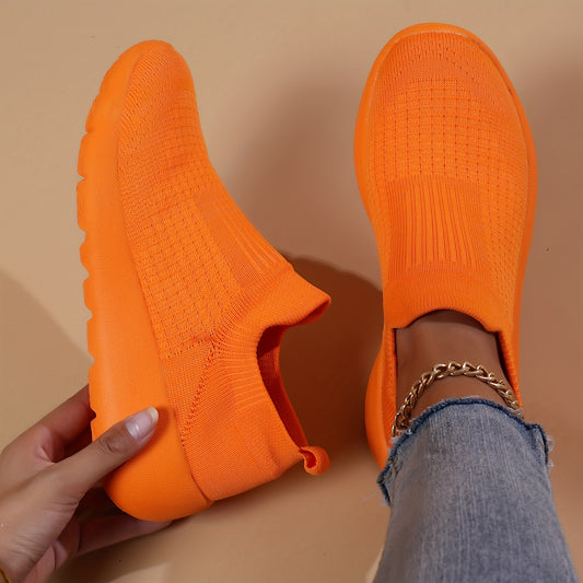 Sophie - Oranje Comfortabele Hardloopschoenen