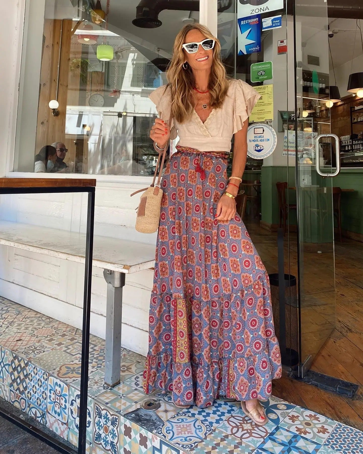 Madison - Stijlvolle Bohemian Maxi Rok