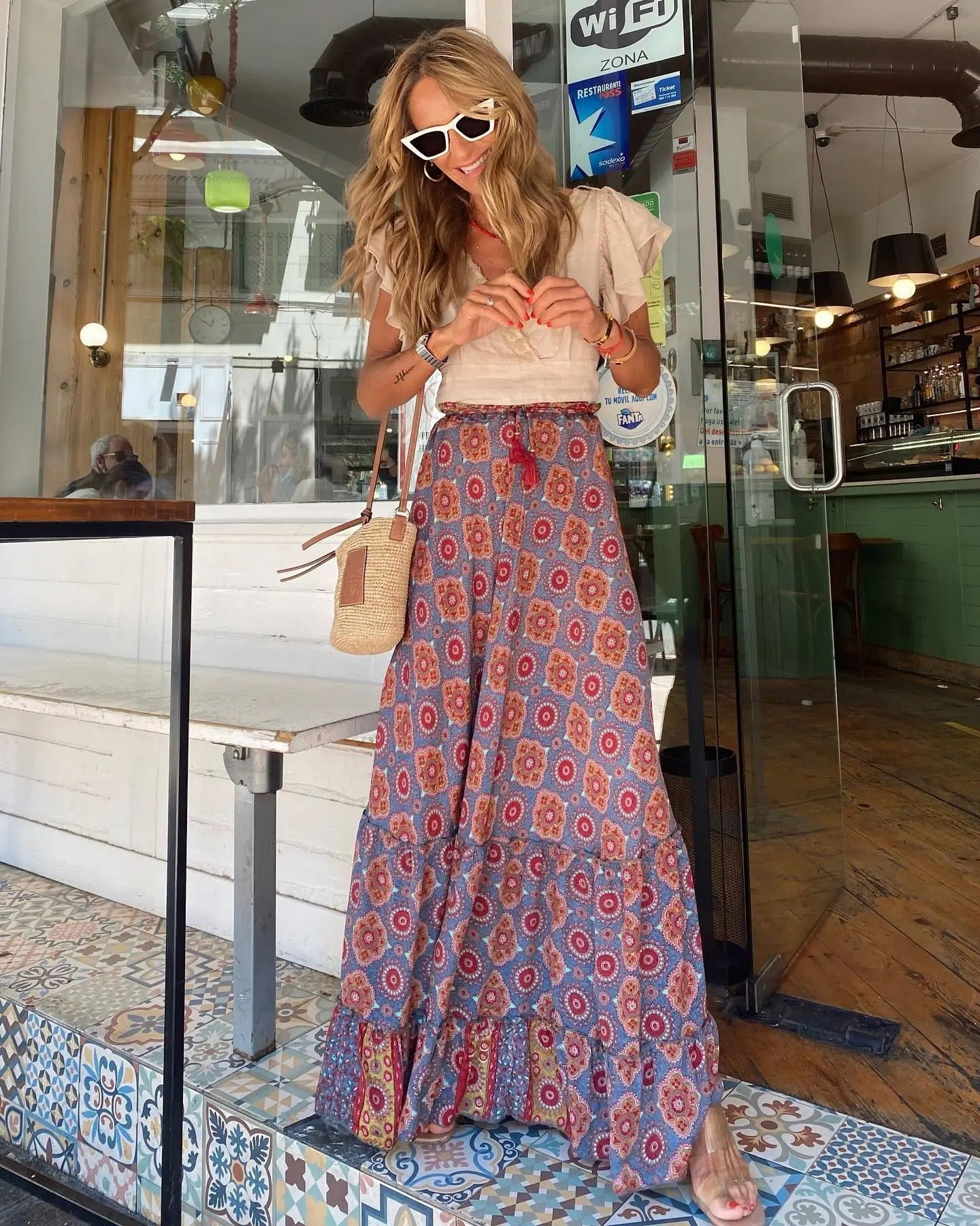 Madison - Stijlvolle Bohemian Maxi Rok