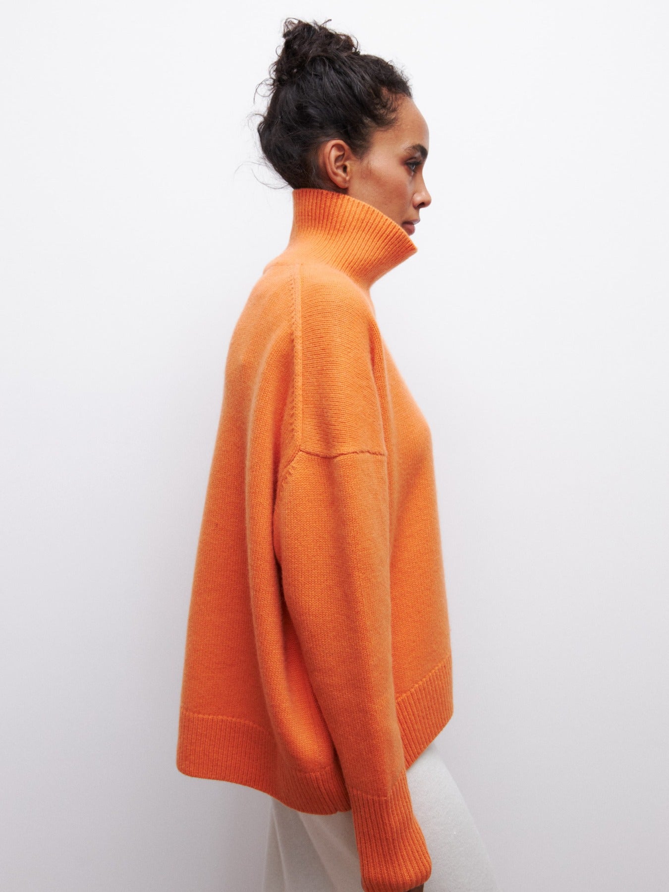 Eva - Oranje Oversized Trui