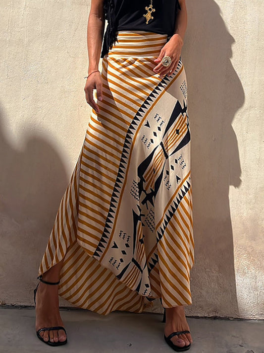 Eva - Elegante Maxi-Rok met Print