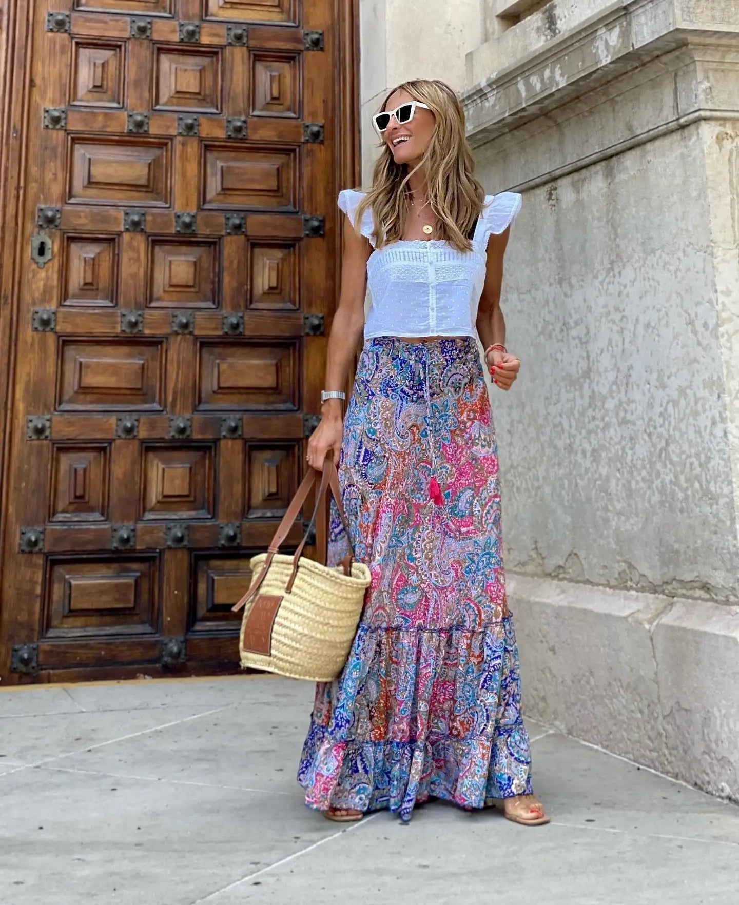 Madison - Stijlvolle Bohemian Maxi Rok