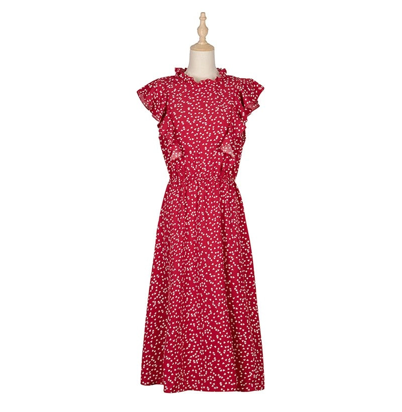 ESME - FLORAL HEART PRINT SUMMER DRESS