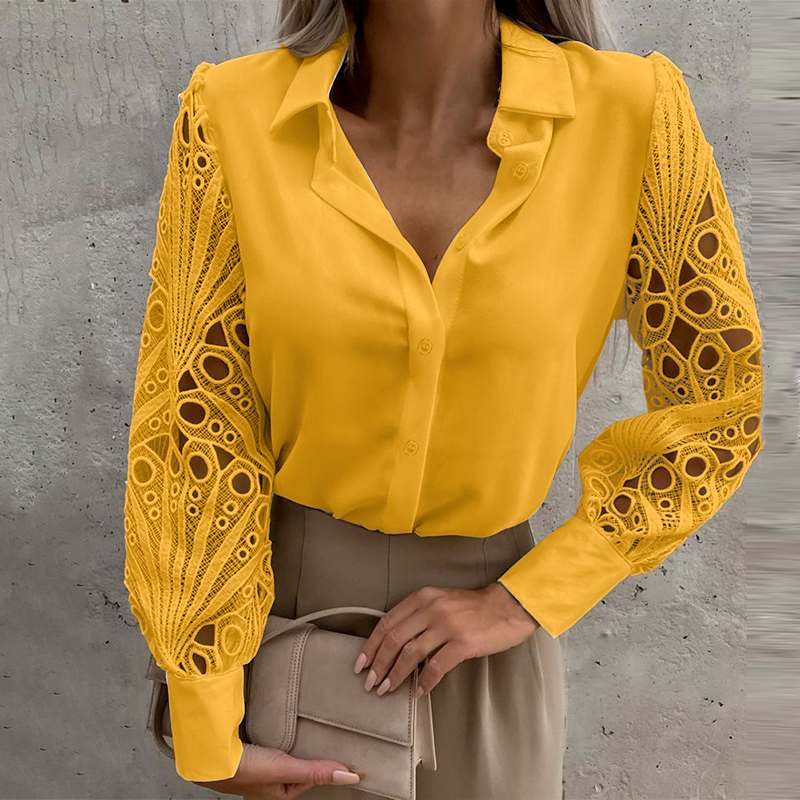 Annemie - Elegante Blouse met Kanten Details