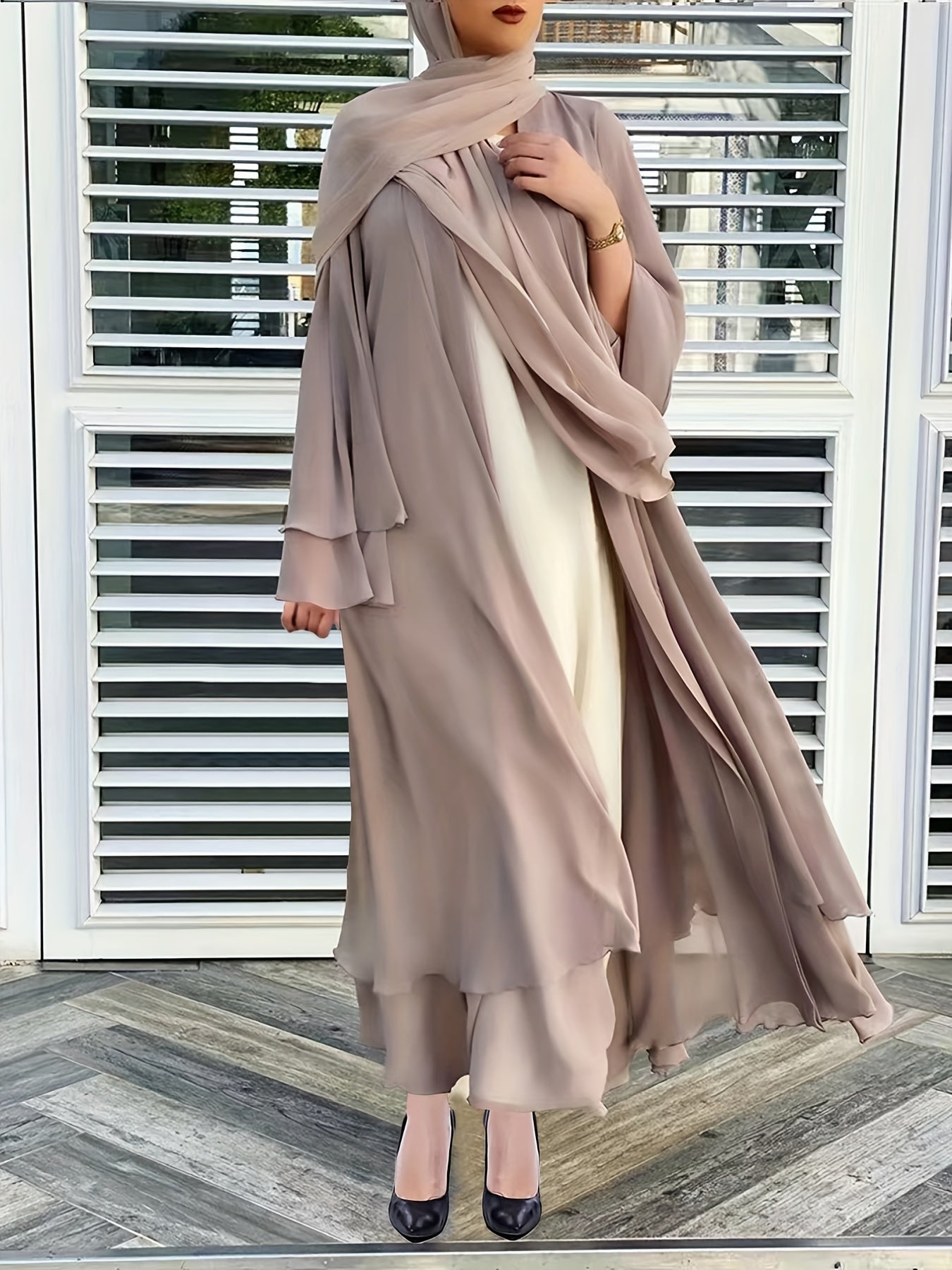 Sofia - Elegante Open-Front Abaya