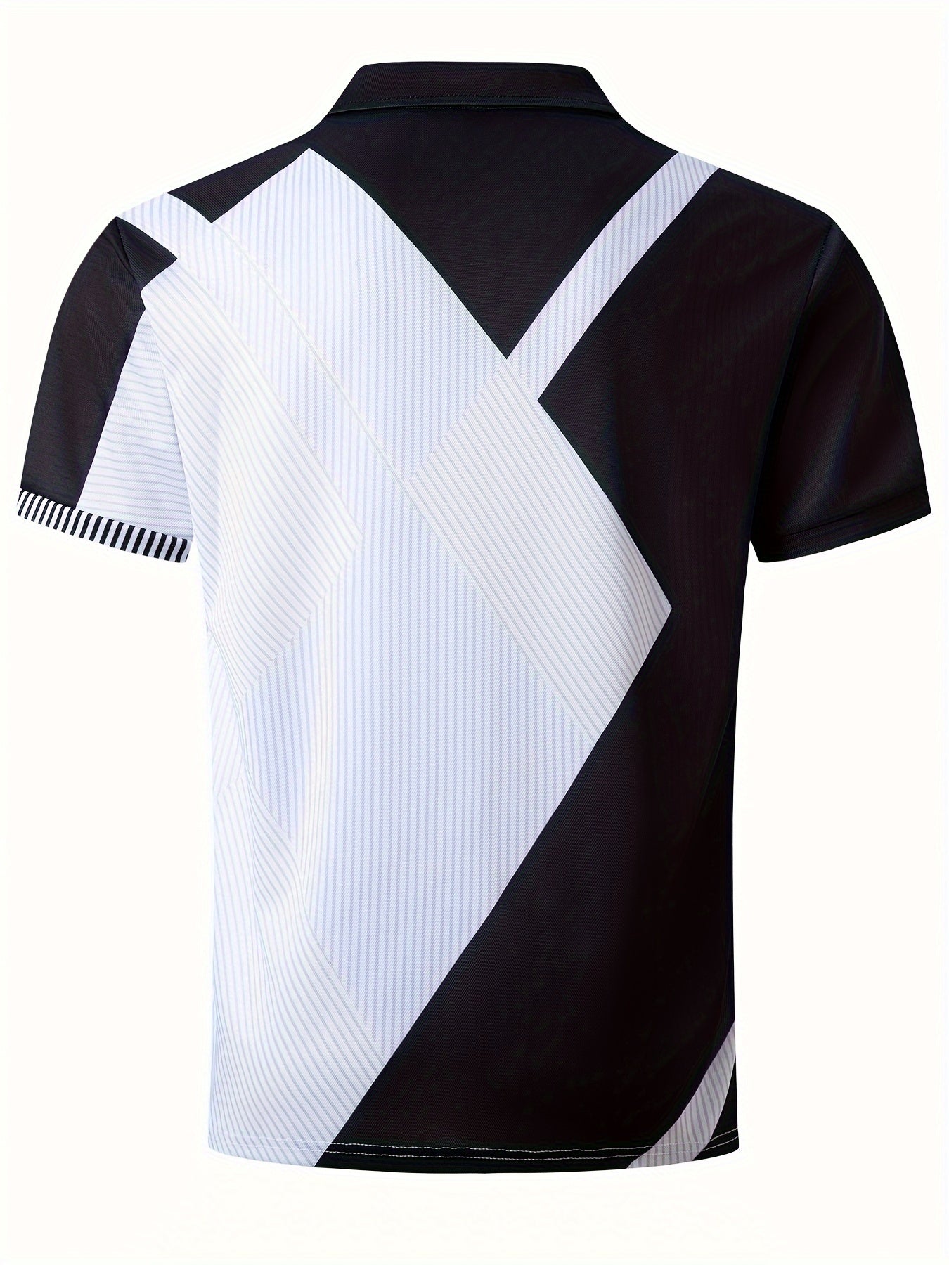 Norman - Ademend Regular Fit Color Block Golf Shirt