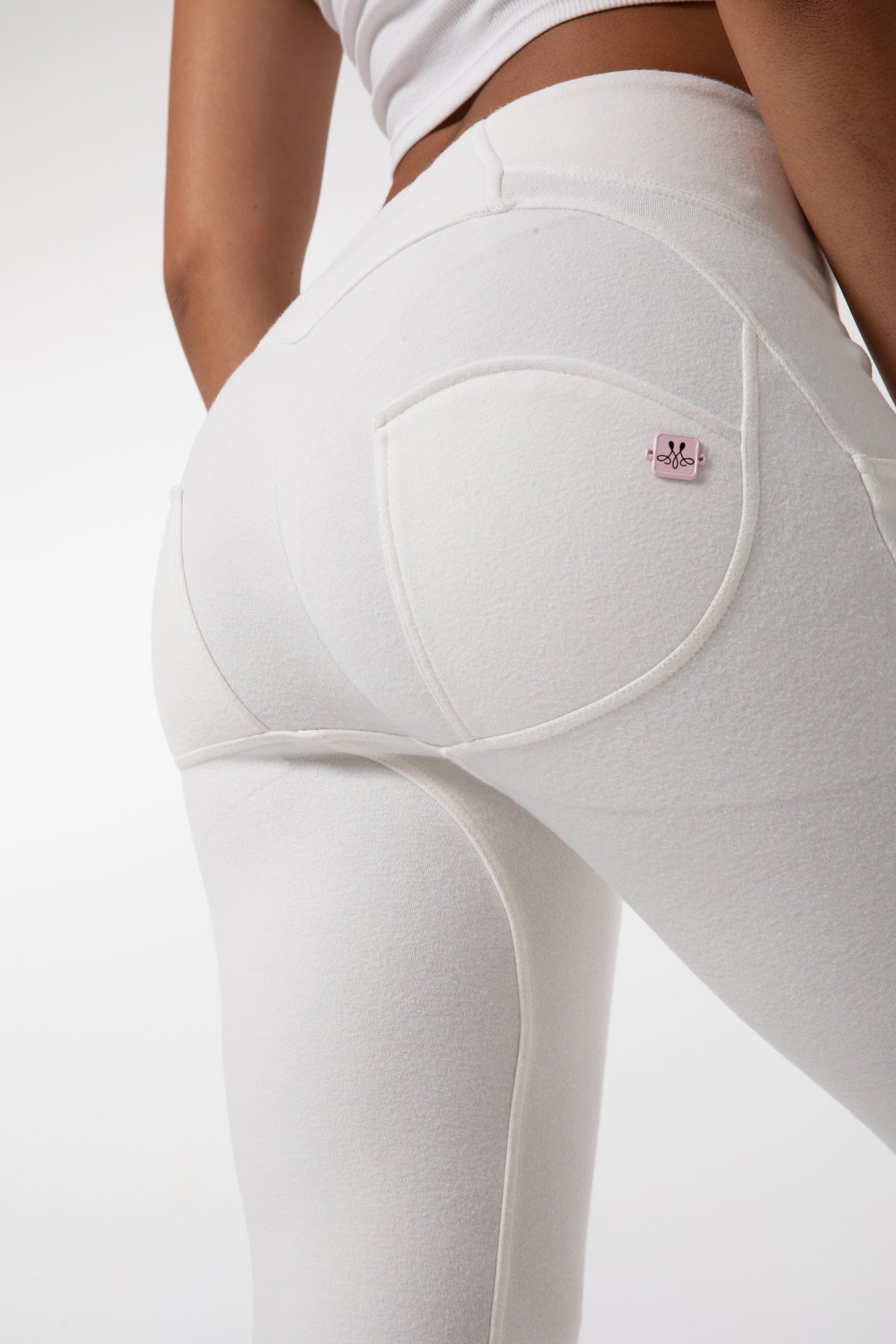 Chloe - Strakke Witte Legging met Hoge Taille