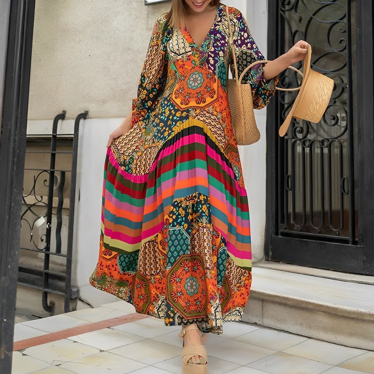 Nina - Bohemian Maxi Jurk