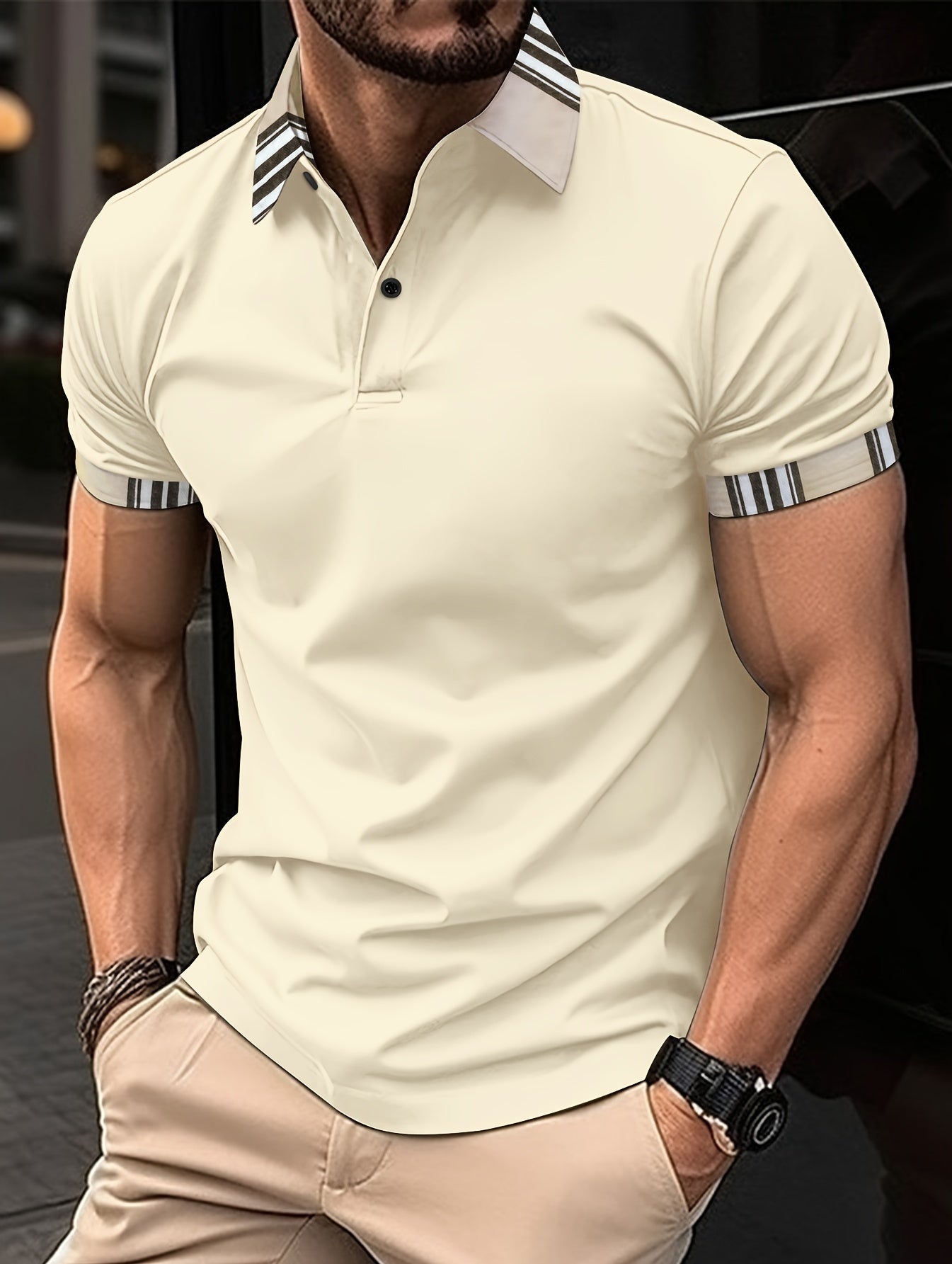 Tom - Retro Gestreept Poloshirt