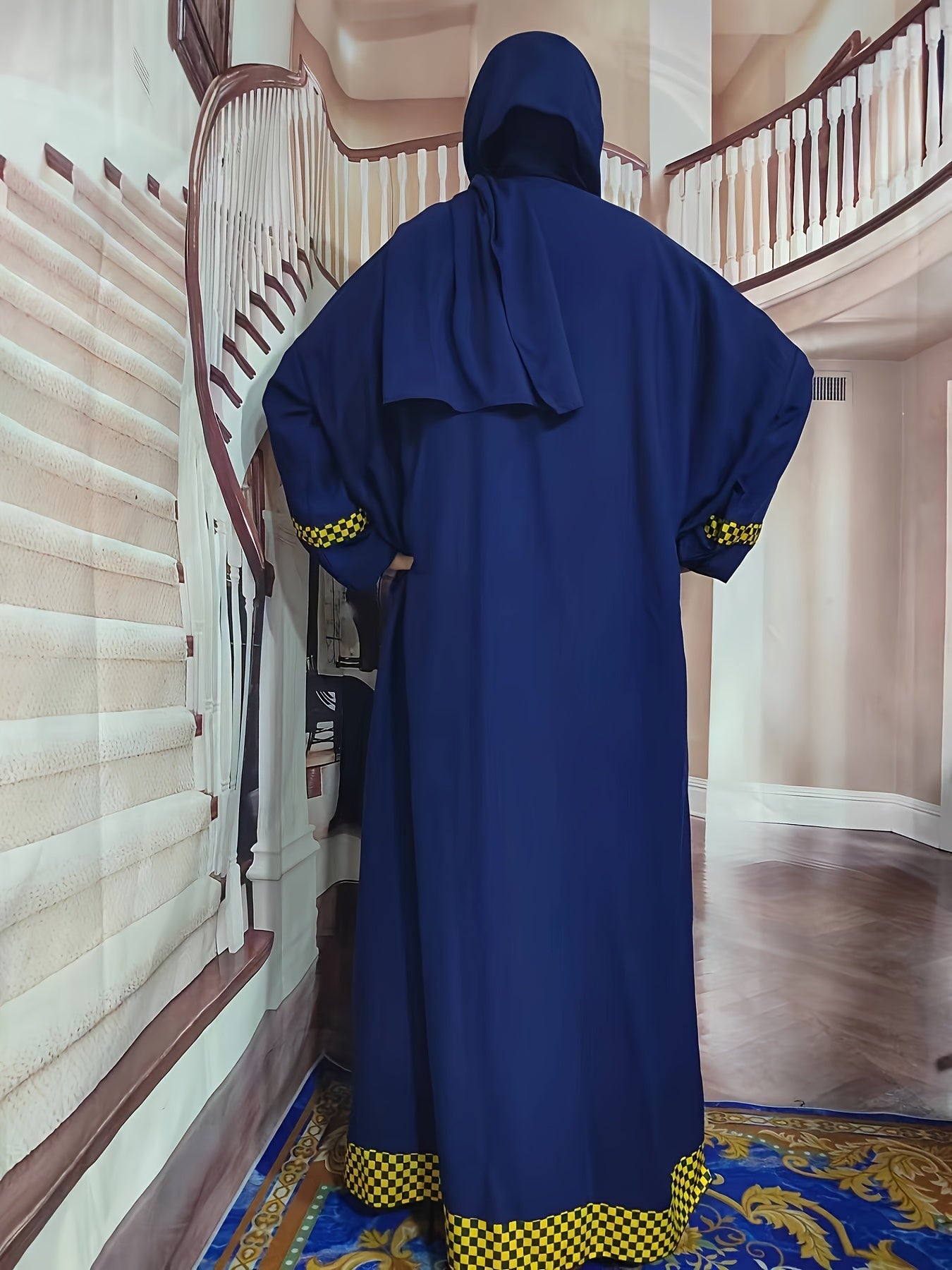 Sophie - Elegante Maxi Abaya met Ruitjes