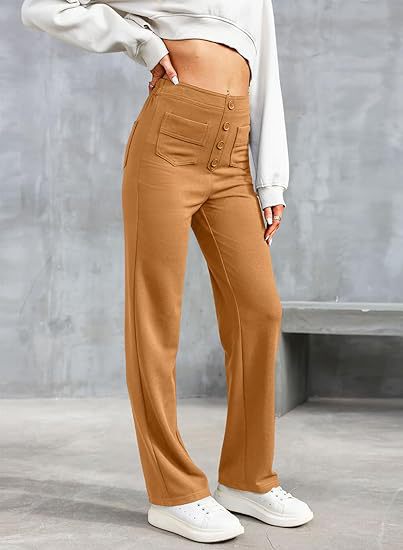 Lisa - High-Waisted Elastische Casual Broek