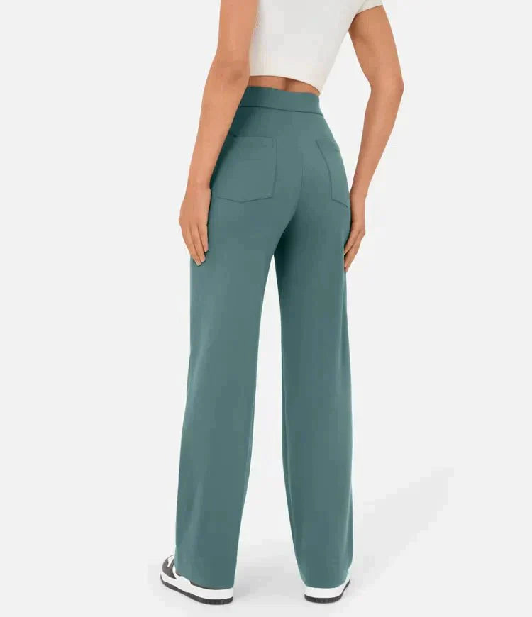 Lisa - High-Waisted Elastische Casual Broek