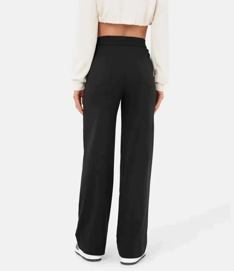 Lisa - High-Waisted Elastische Casual Broek