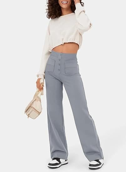 Lisa - High-Waisted Elastische Casual Broek