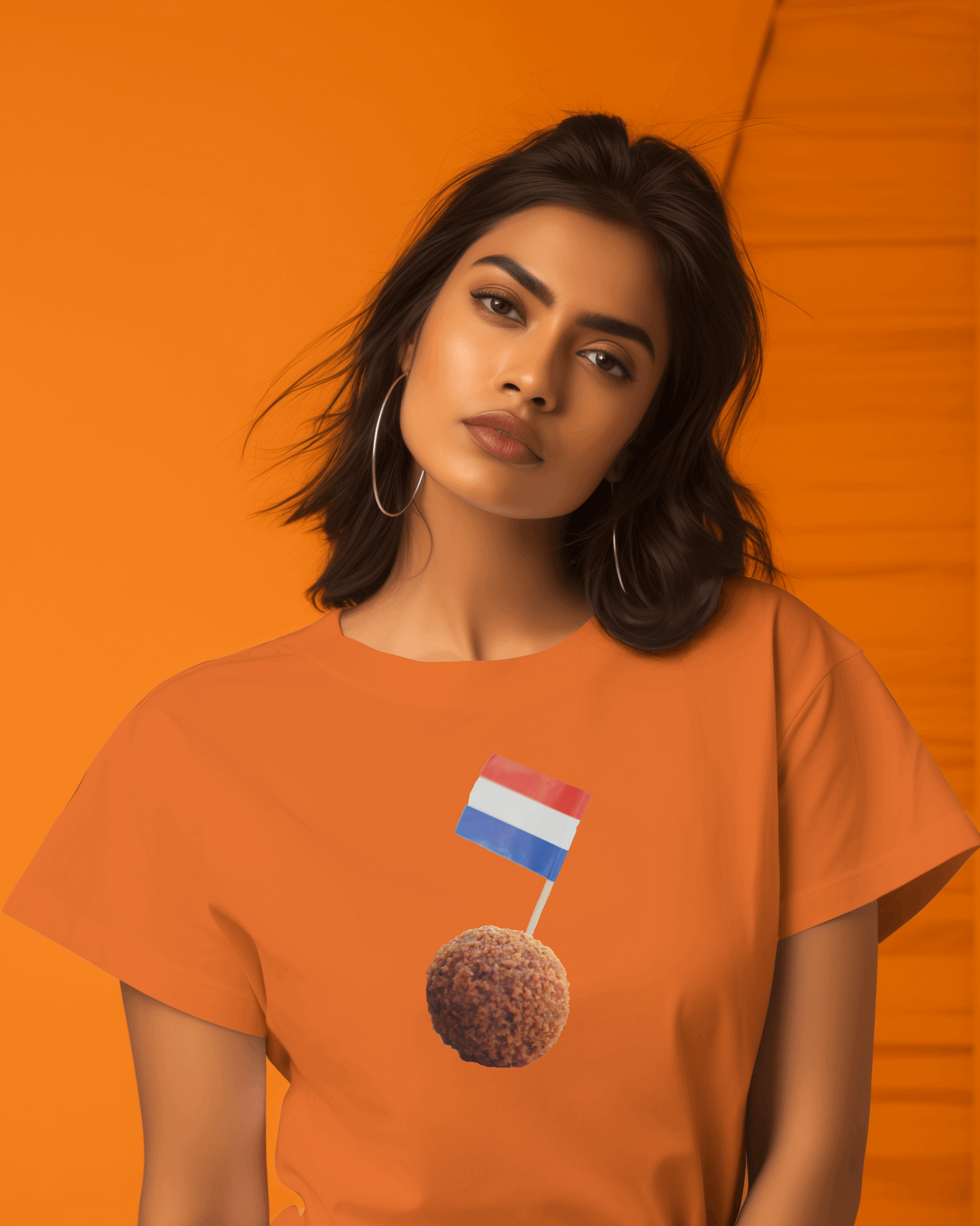 Fleur - Oranje EK Voetbal 2024 Dames T-shirt