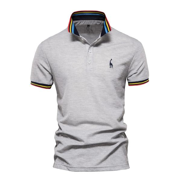 Jasper - Geborduurd Poloshirt met Korte Mouwen