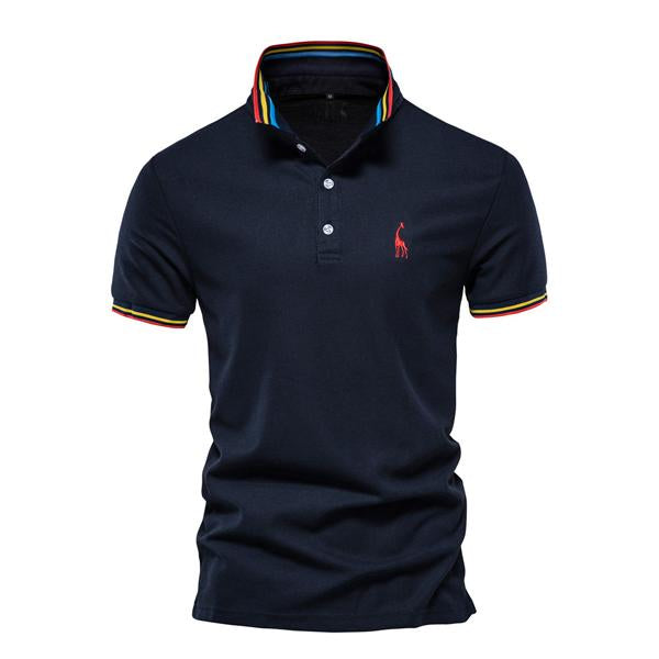 Jasper - Geborduurd Poloshirt met Korte Mouwen