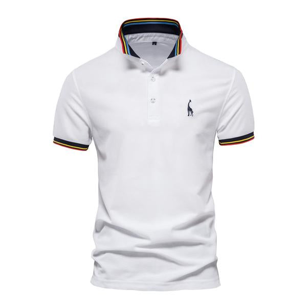 Jasper - Geborduurd Poloshirt met Korte Mouwen