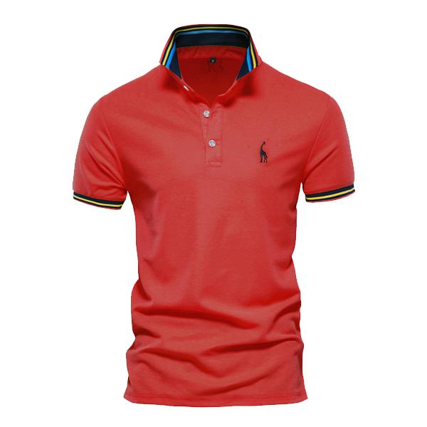 Jasper - Geborduurd Poloshirt met Korte Mouwen