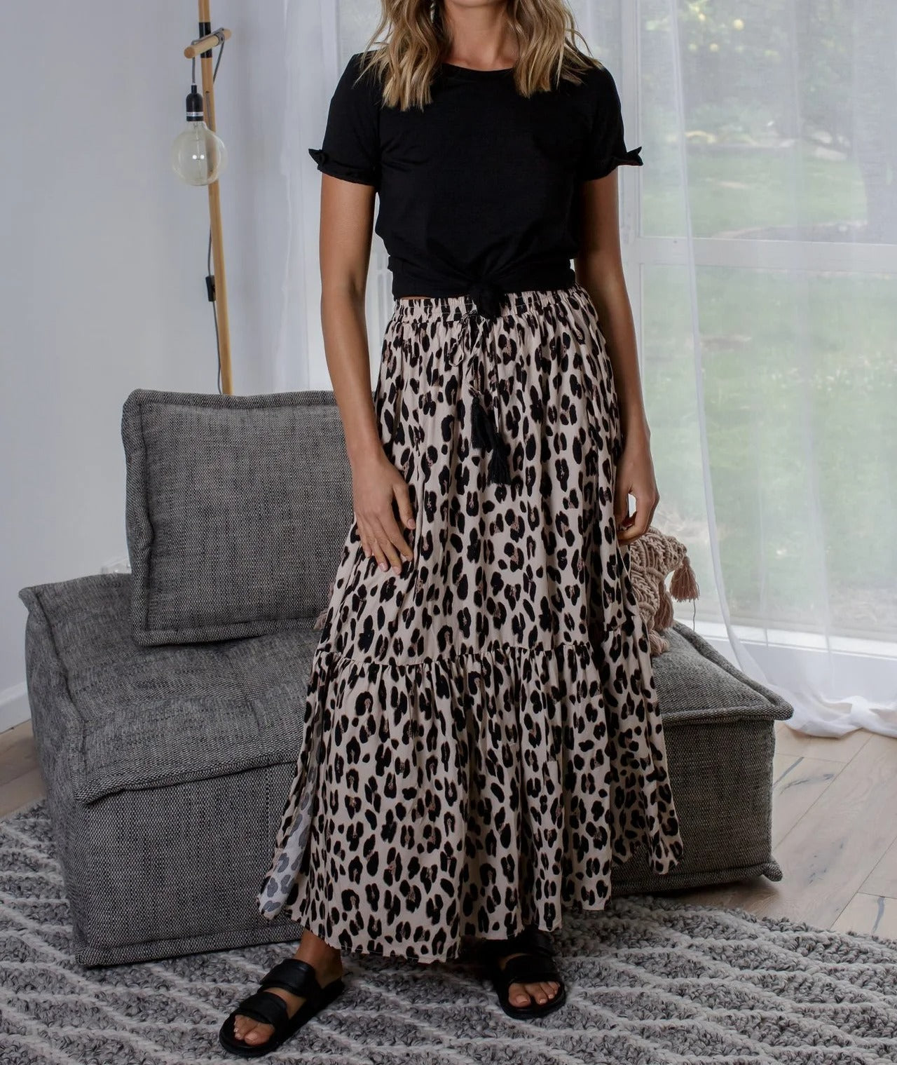 Ella - Luipaardprint Rok met Stijl