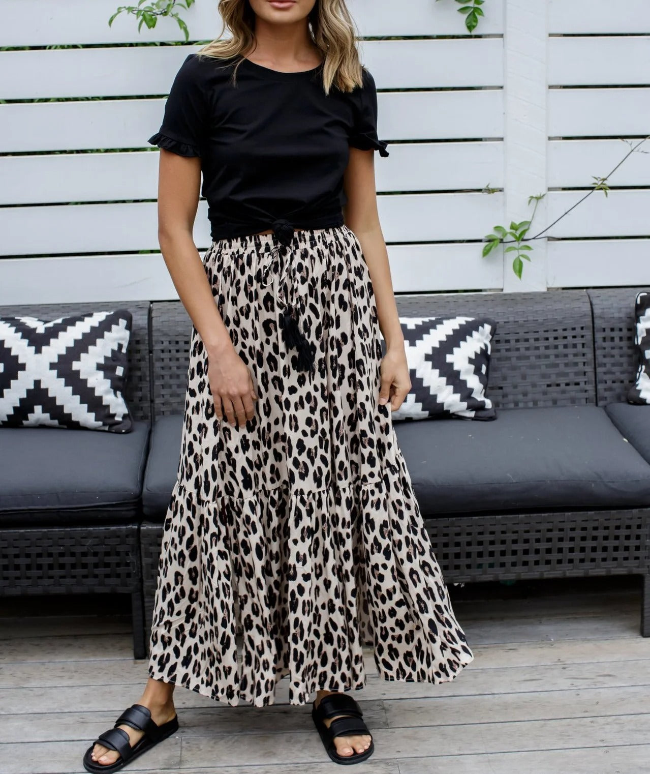 Ella - Luipaardprint Rok met Stijl