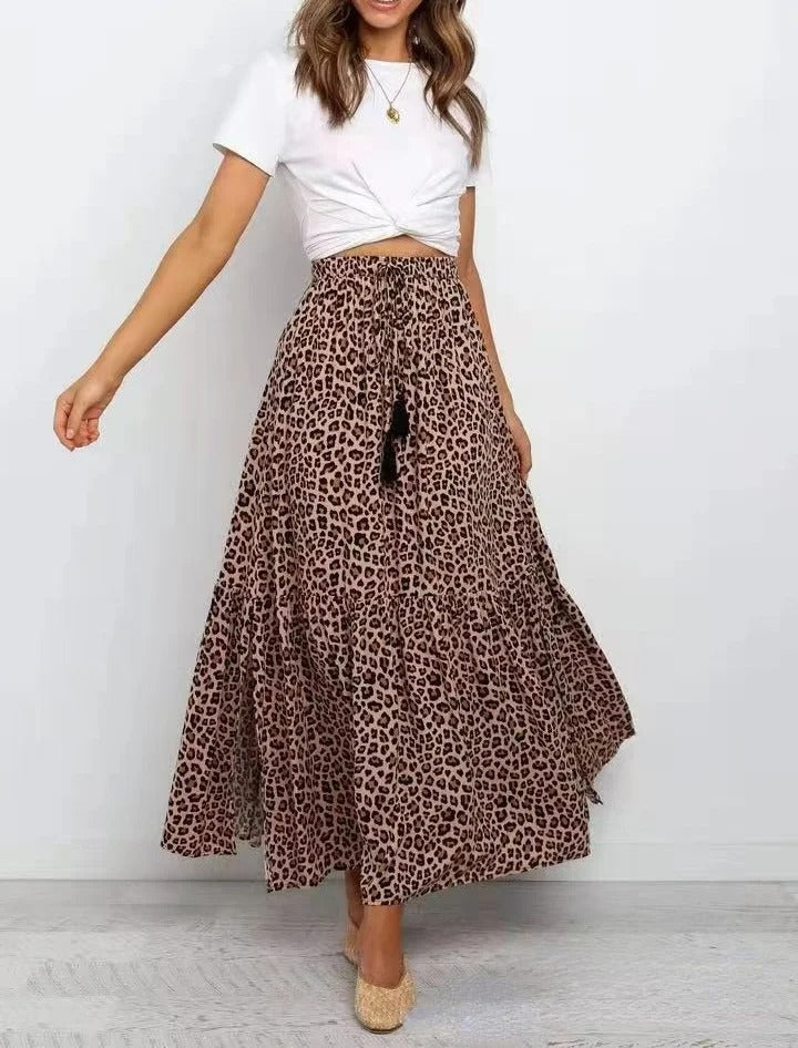 Ella - Luipaardprint Rok met Stijl