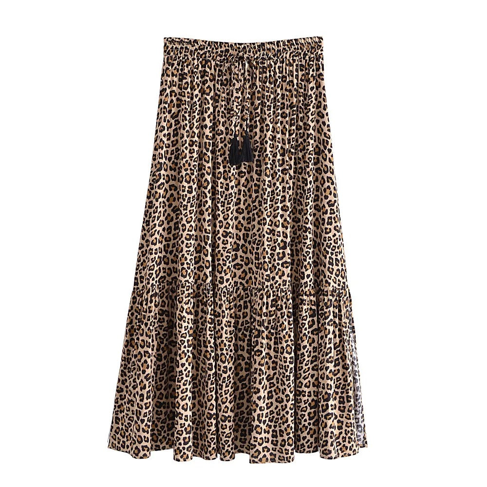 Ella - Luipaardprint Rok met Stijl