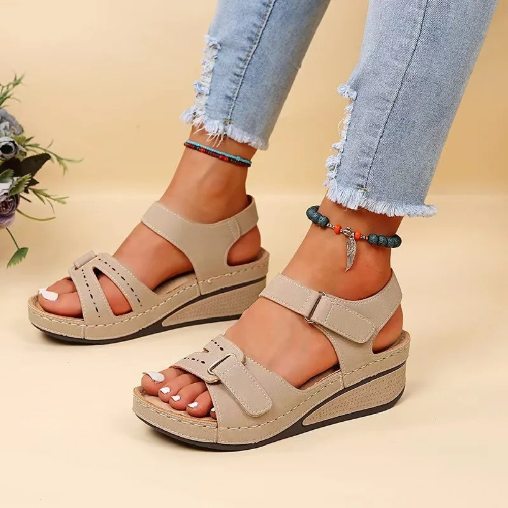 Sophie - Orthopedische Zomer Sleehak Sandalen