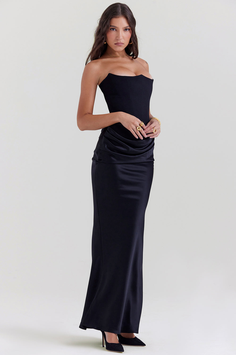 Clara - Strapless korset jurk