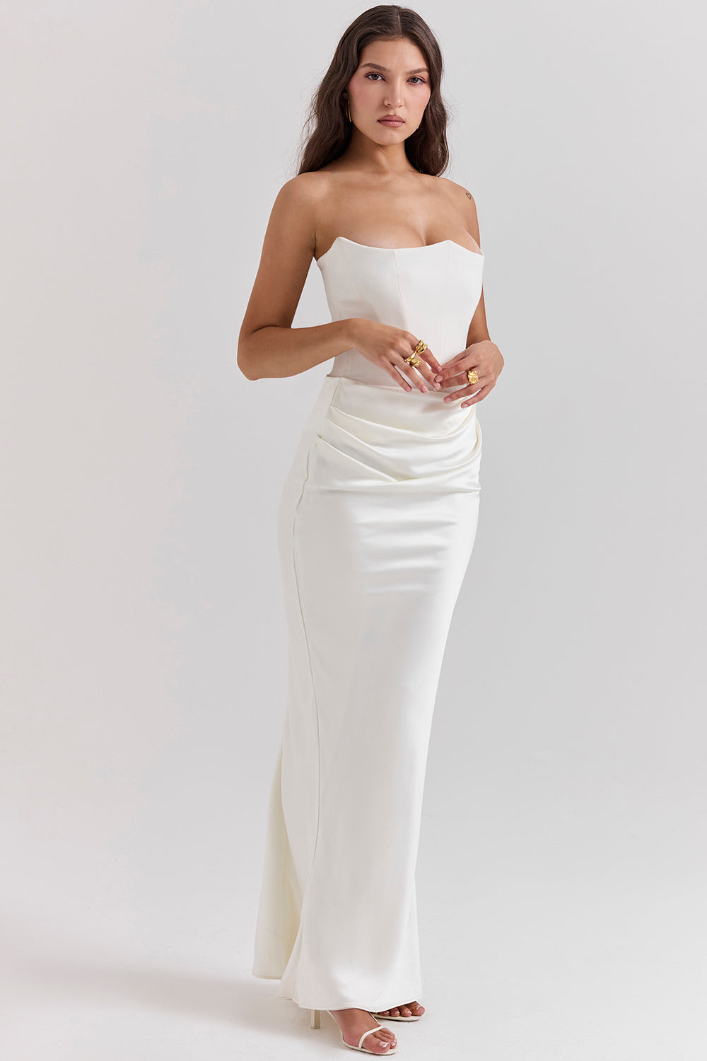 Clara - Strapless korset jurk