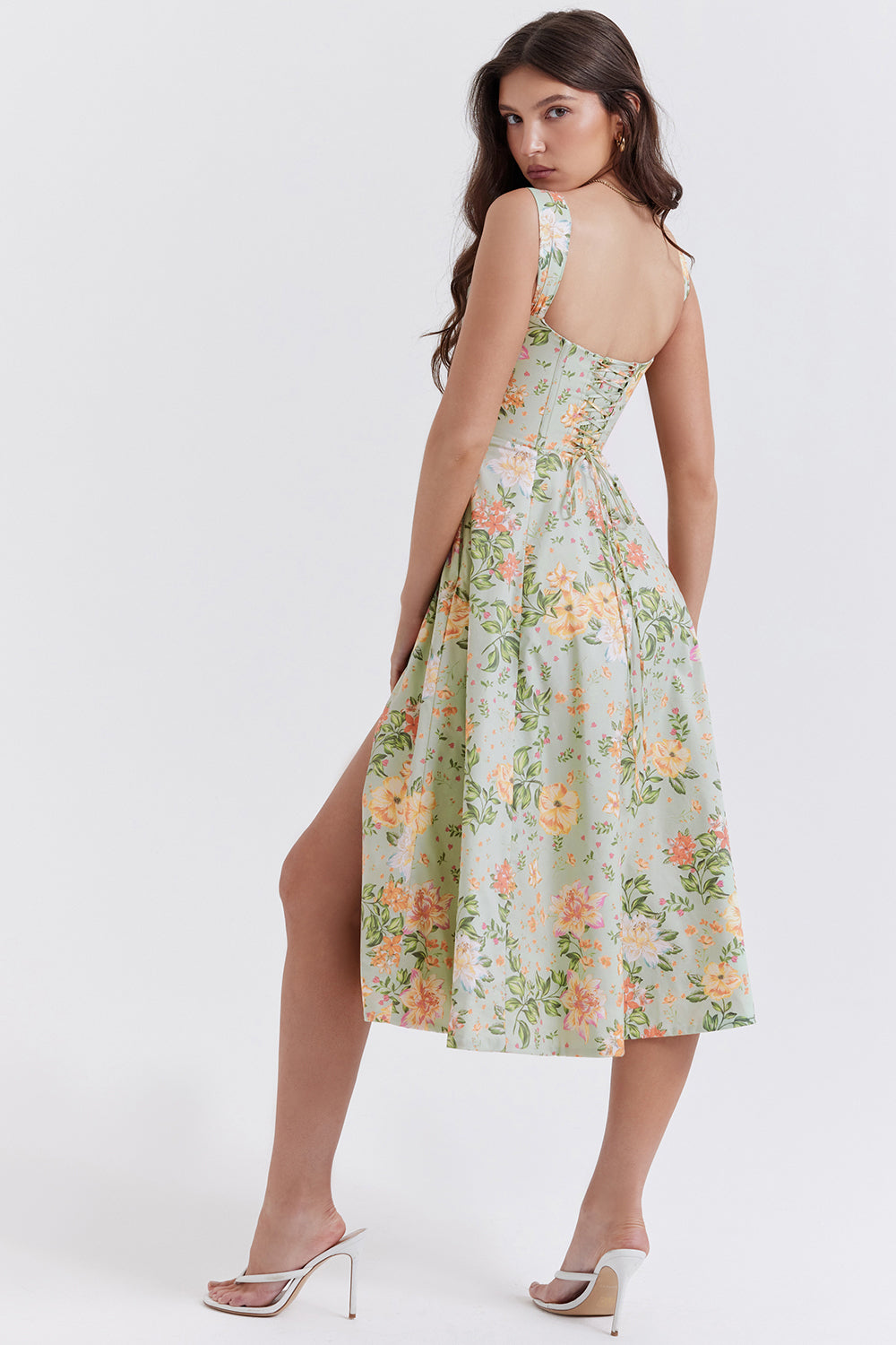 Sophie - Zomerse Bloemen Midi Jurk