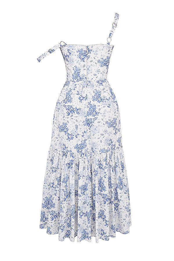 Sophie - Zomerse Bloemen Midi Jurk