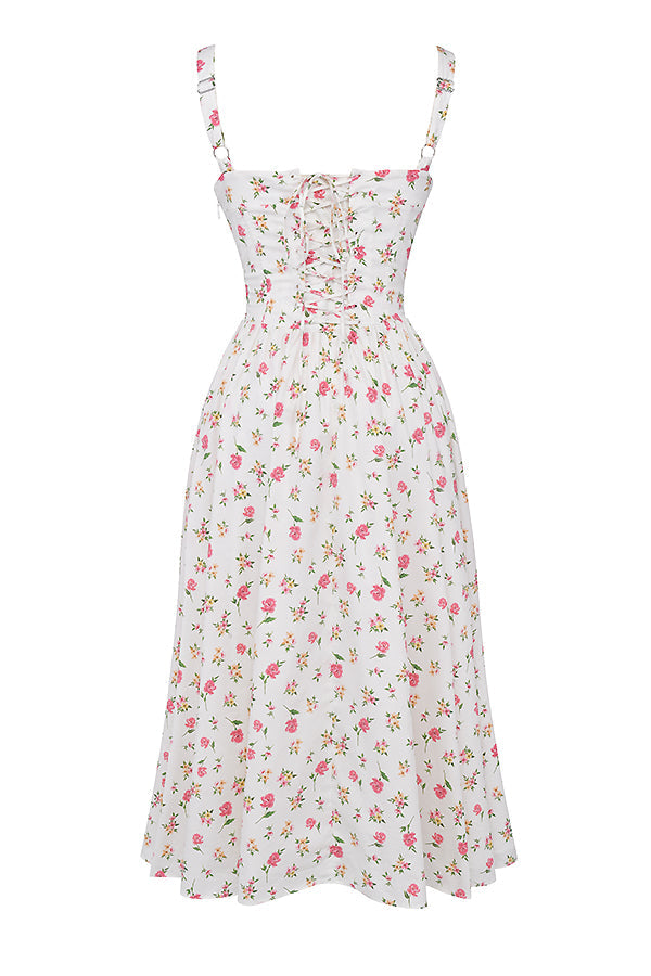 Sophie - Zomerse Bloemen Midi Jurk