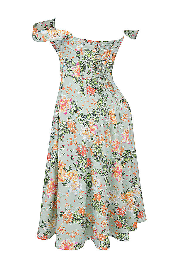 Sophie - Zomerse Bloemen Midi Jurk